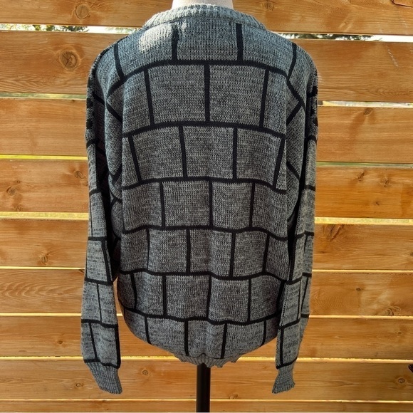 Vintage 90s Grandpa Dad Knit Crewneck Pullover Sweater - Picture 8 of 12